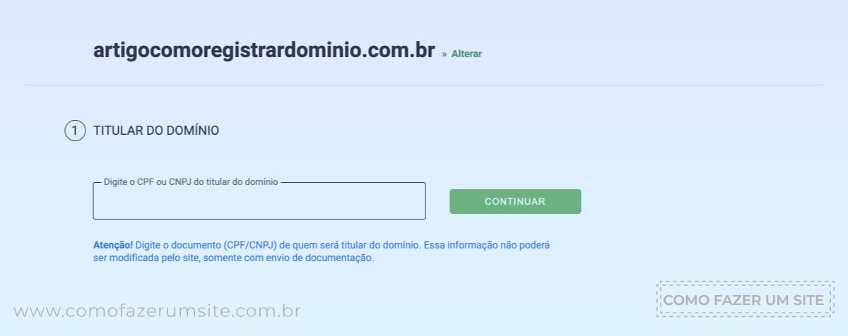 como-registrar-um-dominio-como-fazer-um-site-dados Como registrar um domínio dados cpf